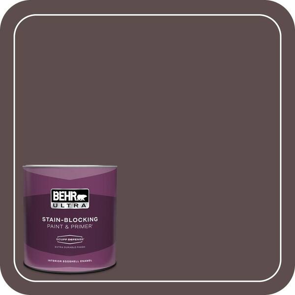 BEHR ULTRA 1 qt. #740B-7 Smooth Coffee Extra Durable Eggshell Enamel Interior Paint & Primer