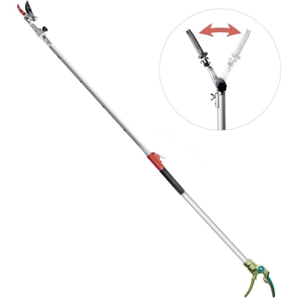 65.4 in. Aluminum Telescopic Pole Tree Pruner, Extendable Handle Fruit Picker with Rotating Blade Head for Branch Cutter price history on PriceWatchPro