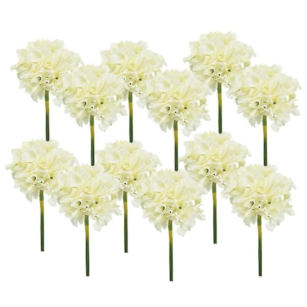 14 in. Beige Artificial Assorted Flowers Floral Arrangements