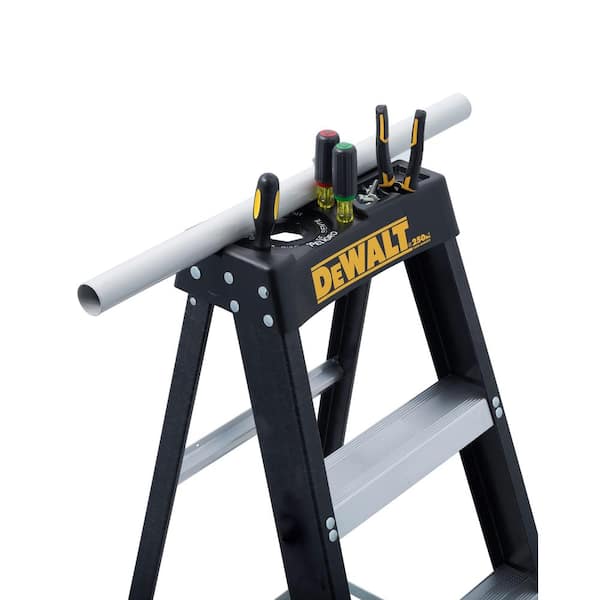 DEWALT 6 ft. Fiberglass Step Ladder 10.4 ft. Reach Height Type 1