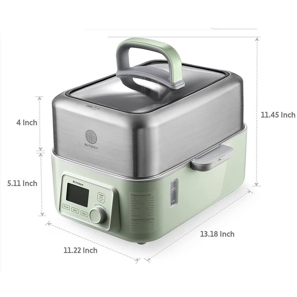BUYDEEM  5-Qt Stainless Steel Electric Food Steamer with Auto Power-Off Protection - 2