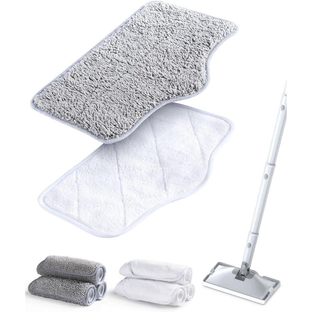 Cordless Steam Mop Cleaner 6 Pack Microfiber Pads for Hardwood Tile Laminate Sealed Floors in White price history on PriceWatchPro