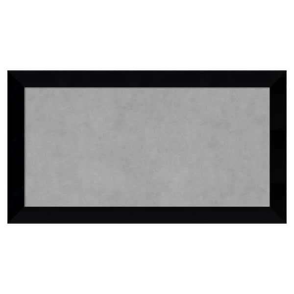 Amanti Art Black Museum 27 in. x 15 in. Framed Magnetic Board