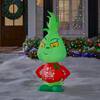 Grinch 9 ft. LED Grinch with Merry Christmas Letters Inflatable 23GM82683 -  The Home Depot