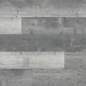 Bailey Grey 22 MIL x 7 in. W x 48 in. L Click Lock Waterproof Luxury Vinyl Plank Flooring (19 sq. ft./case)
