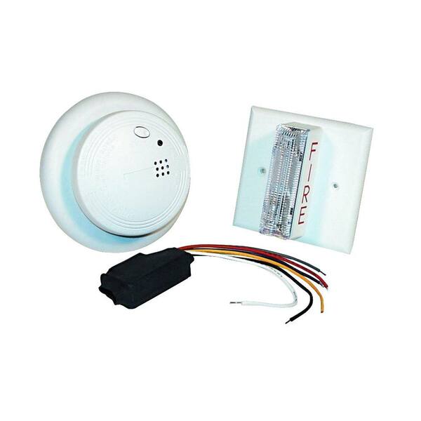 Universal Security Instruments 120-Volt Hardwired Smoke Alarm and Strobe Light Kit