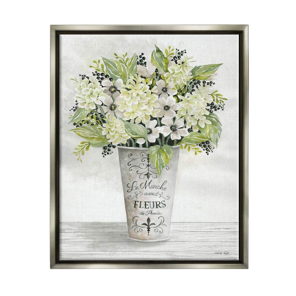 The Stupell Home Decor Collection Blooming Floral Display Designer  Bookstack by Amanda Greenwood Floater Frame Nature Wall Art Print 21 in. x  17 in. ab-577_ffb_16x20 - The Home Depot