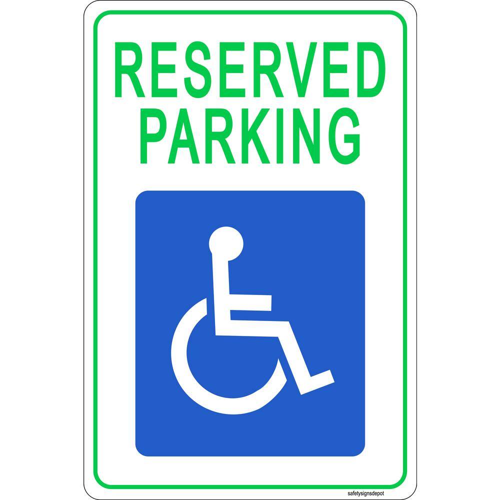 12 In X 8 In Plastic Disable Handicapped Parking Sign Pse 0048 The Home Depot