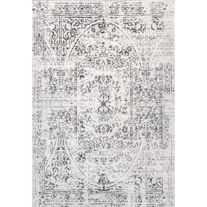 Bess Persian Vintage Machine Washable Ivory 8 ft. x 10 ft. Area Rug