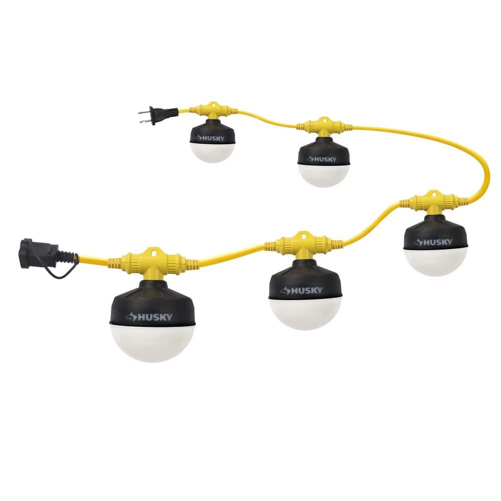 Heavy Duty LED Construction String Light, 8000 Lumens, 80 Watts, 50 ft. Linkable price history on PriceWatchPro