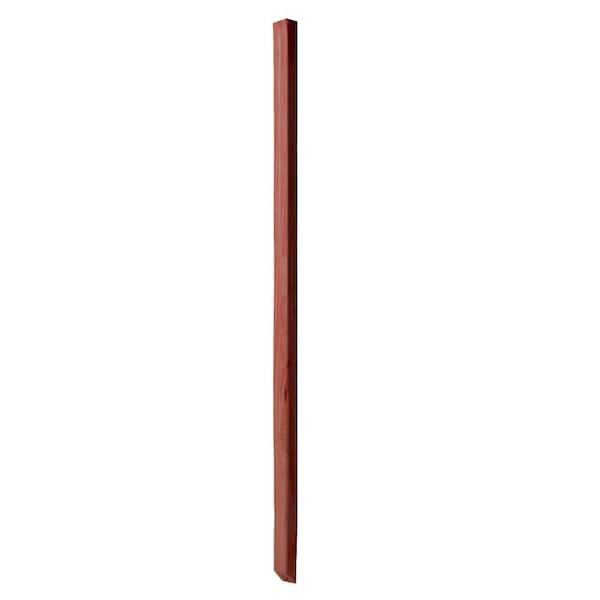 Unbranded 2 in. x 2 in. x 42 in. Cedar Beveled-1-End Baluster