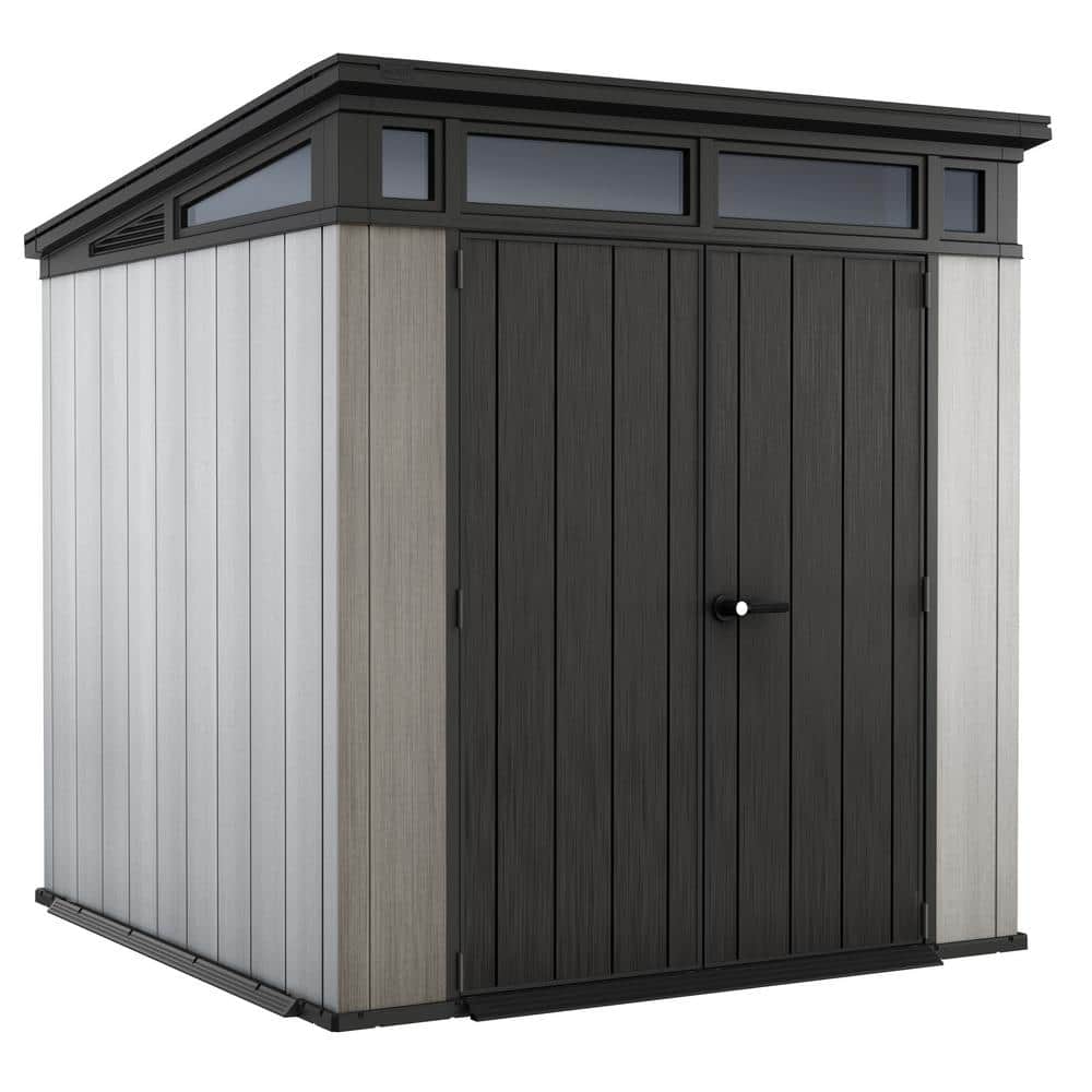 UPC 731161045899 product image for Artisan 7 ft. W x 7 ft. D Large Modern Durable Resin Plastic Storage Shed with D | upcitemdb.com