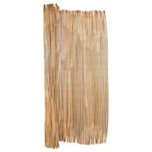 6 ft. H x 8 ft. L Peeled Willow Wood Garden Fence