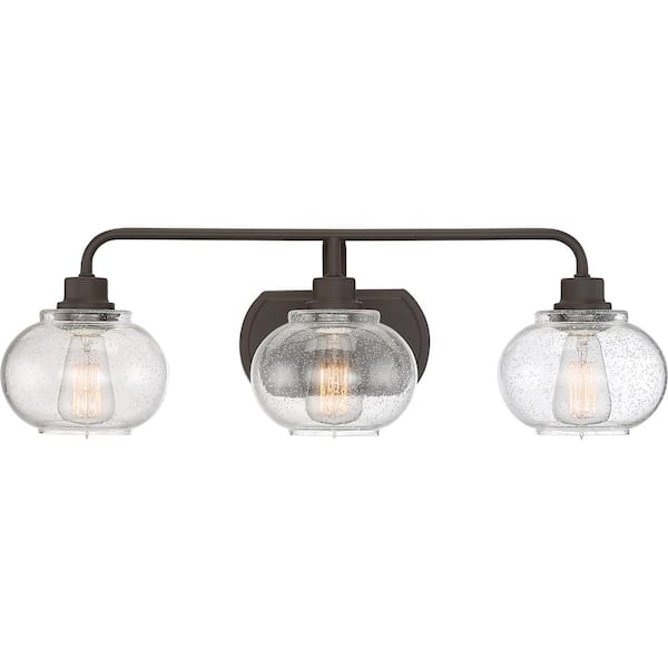 Quoizel Trilogy 3-Light Old Bronze Vanity Light