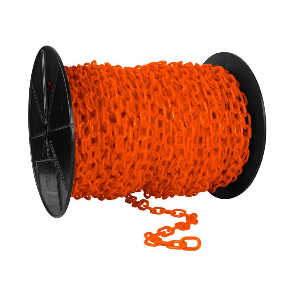 "1"" X 250' Safety Orange Plastic Chain - Reel" price history on PriceWatchPro