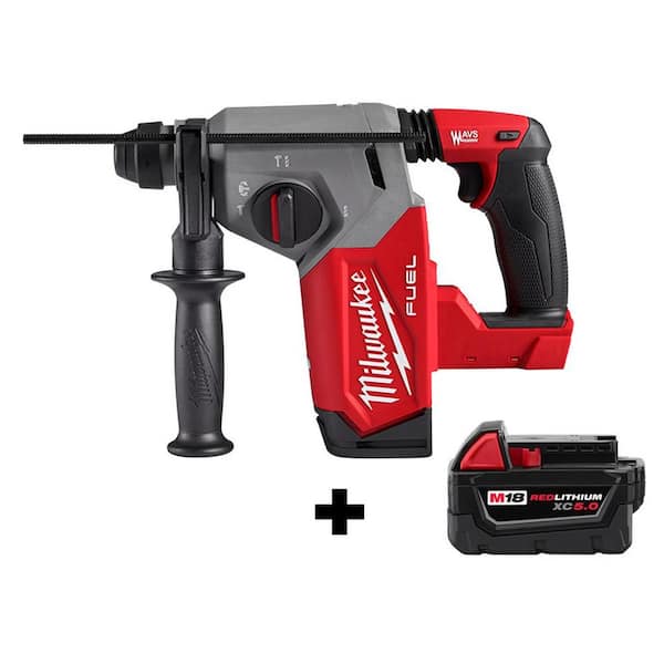 Milwaukee M18 FUEL 18V Lithium-Ion Brushless Cordless 1 in. SDS-Plus Rotary Hammer with 5.0 Ah Battery