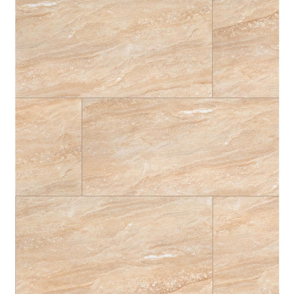 Alvara Oro 24 in. x 48 in. Polished Porcelain Floor and Wall Tile (16 sq. ft./Case) price history on PriceWatchPro