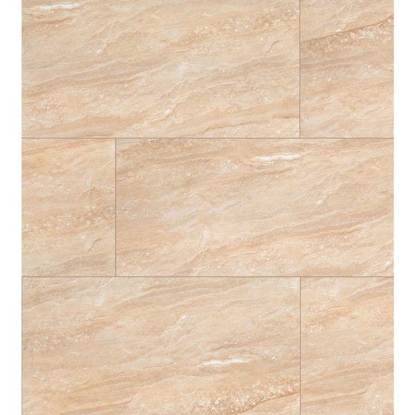 MSI Aria Oro 24 in. x 48 in. Polished Porcelain Floor and Wall Tile (16 sq. ft./Case)