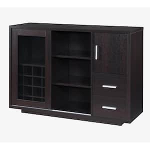 Begna 16-Bottle Cappuccino Wine Cabinet