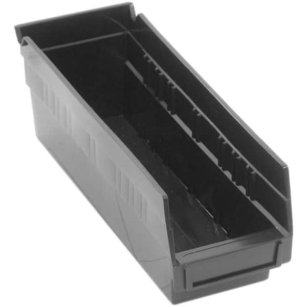 4 In. Economy 1.61 Qt, Shelf Bin in Black (36-Pack)