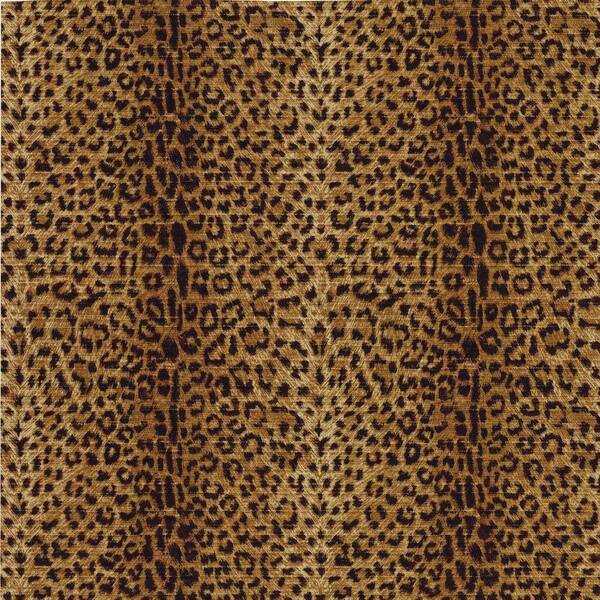 The Wallpaper Company 56 sq. ft. Black and Brown Leopard Print Wallpaper