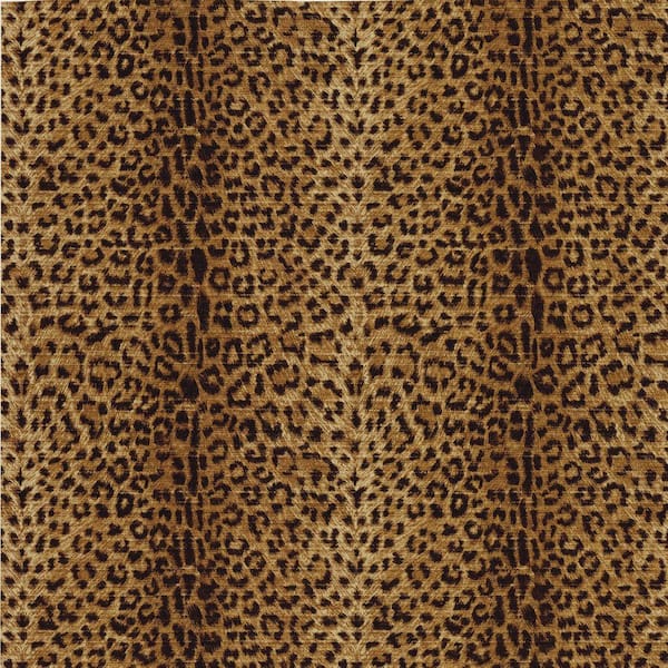 The Wallpaper Company 8 in. x 10 in. Black and Brown Leopard Print Wallpaper Sample