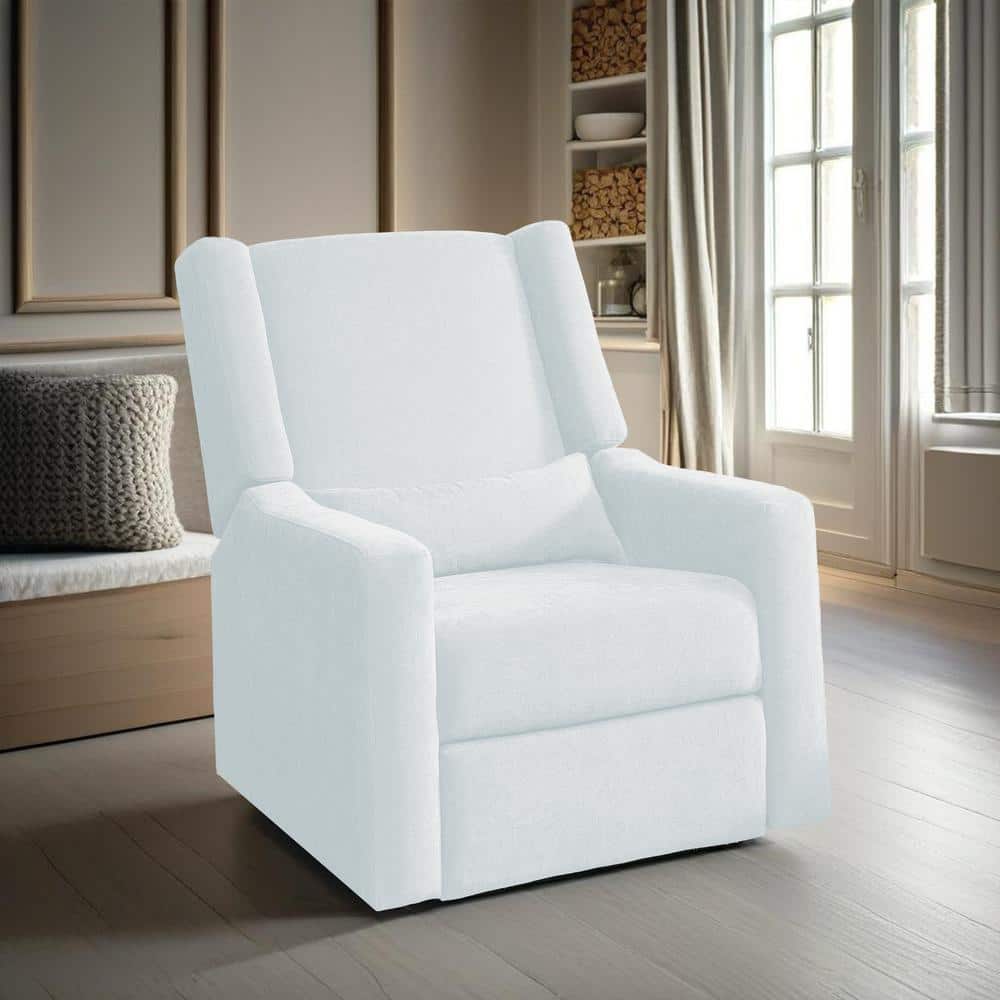 Luxury Power Motion Motorized Recliner Chair with Swivel Glider, Upholstered Living Room Sofa in Bright White price history on PriceWatchPro