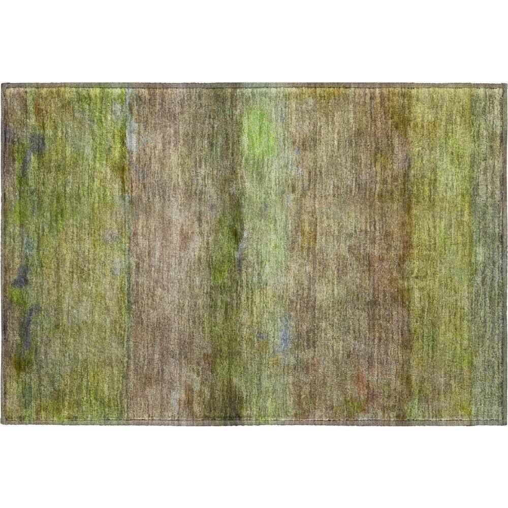 Mayfield Premium Machine Washable Abstract AMF2311 Olive 3 ft. x 4 ft. Area Rug price history on PriceWatchPro