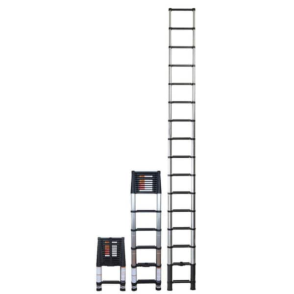 XTEND+CLIMB 15.5 ft. Telescoping Aluminum Extension Ladder (19.5 Reach Height), 300 lbs. Load Capacity ANSI Type IA Duty Rating