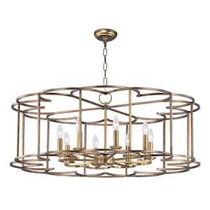 Helix 8-Light Bronze Fusion Chandelier