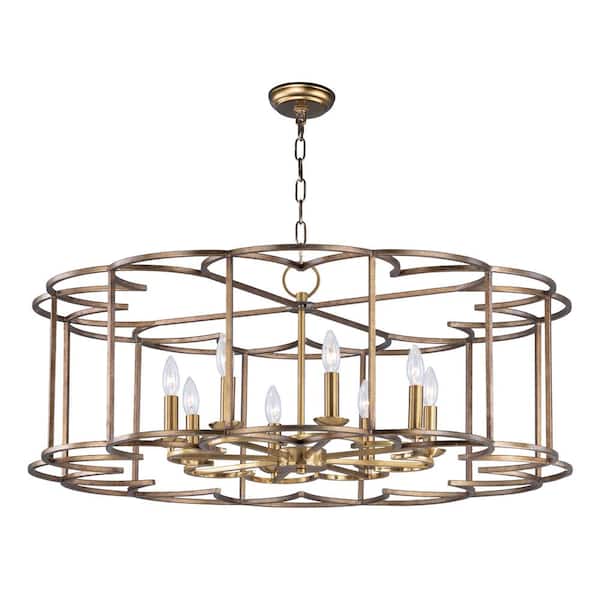 Maxim Lighting Helix 8-Light Bronze Fusion Chandelier