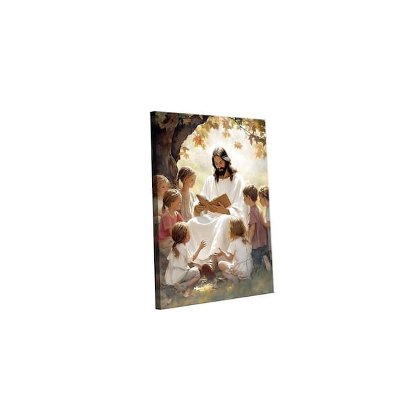 Jesus Teaching Children Wall Decor Pictures God Poster Print