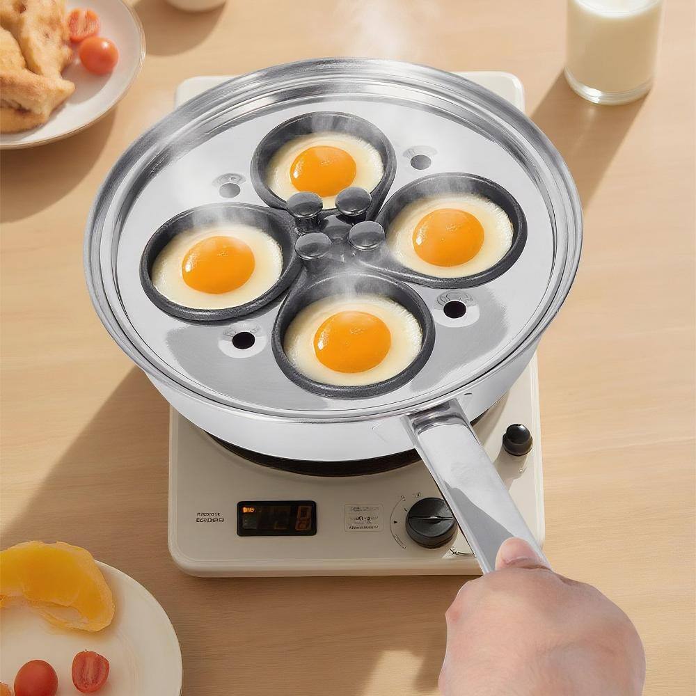 4-Cup Egg Poacher Pan with Detachable Nonstick Cups, Lid and Spatula, Induction Compatible price history on PriceWatchPro