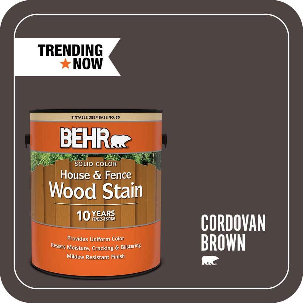 Reviews for BEHR 1 gal. #SC-104 Cordovan Brown Solid Color House