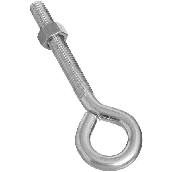 National Hardware 1/2 in. x 6 in. Zinc Plated Eye Bolt with Hex Nut