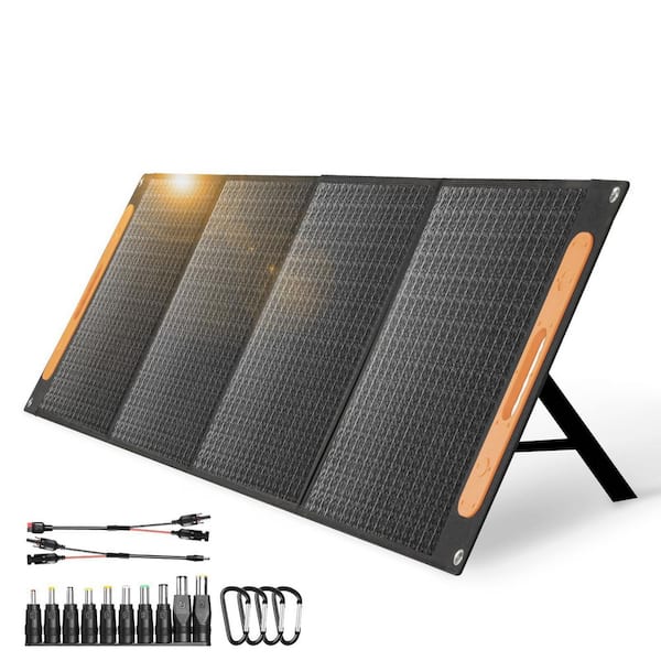 Raddy 200-Watt Foldable Solar Panel, 18V Solar Charger Kit with MC4/USB/DC Outputs