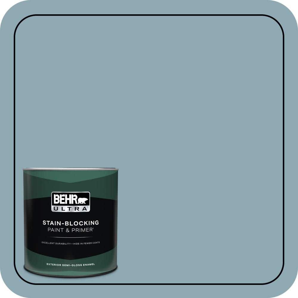 1 qt. #530F-4 Newport Blue Semi-Gloss Enamel Exterior Paint & Primer price history on PriceWatchPro