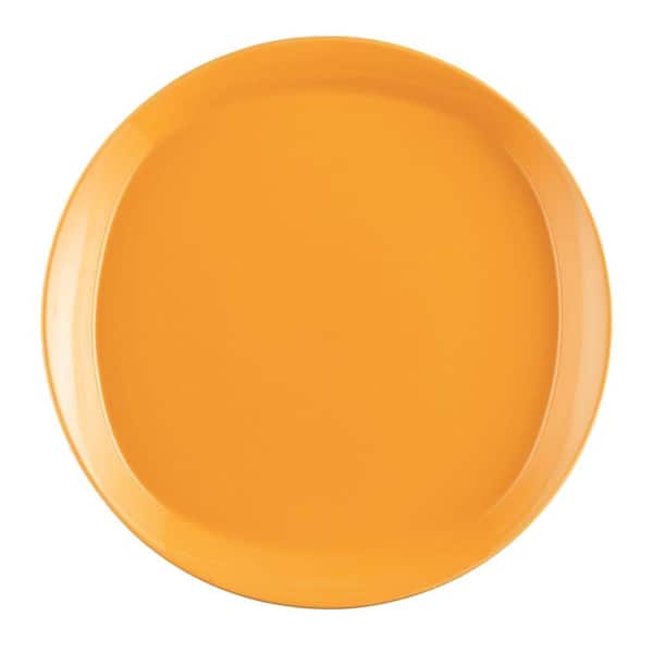 Rachael Ray Round and Square 4-Piece Dinner Plate Set in Lemon Zest