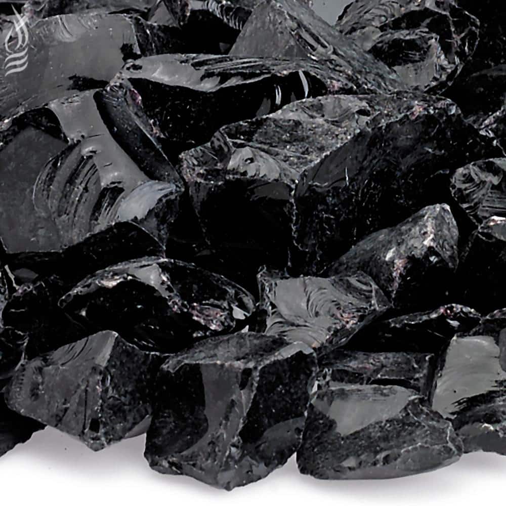 Superior - Onyx Black Large Crushed Glass Media, 5lb bag - GLO