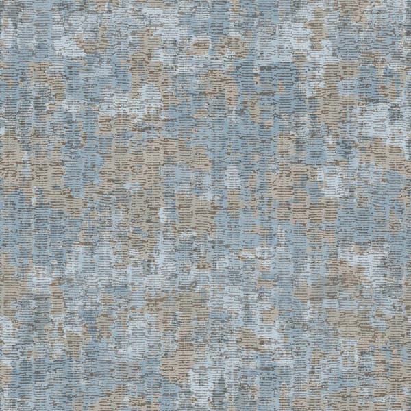 Unbranded Italian Design Blue Crackle Bark Effect Matte Finish Non-Pasted Vinyl on Non-Woven Wallpaper Sample