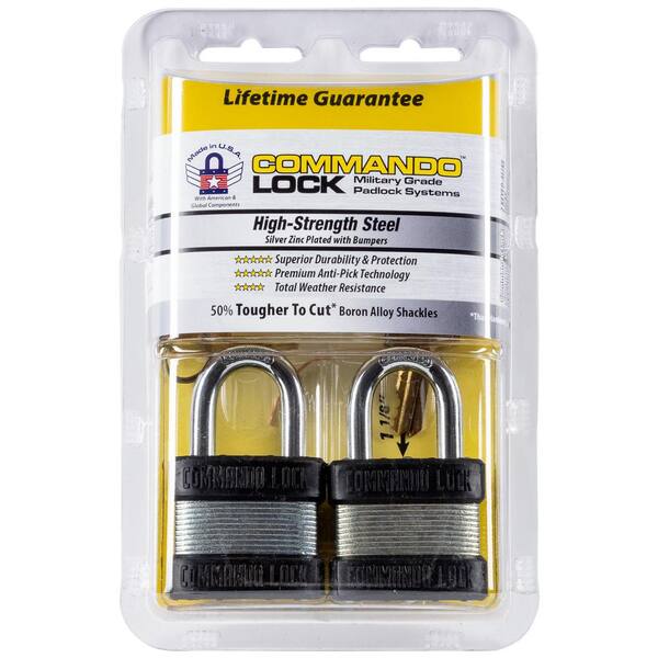 Commando Strong Cable Lock, Cooler Lock, 2 Blackout Highly Secure  Military-Grade