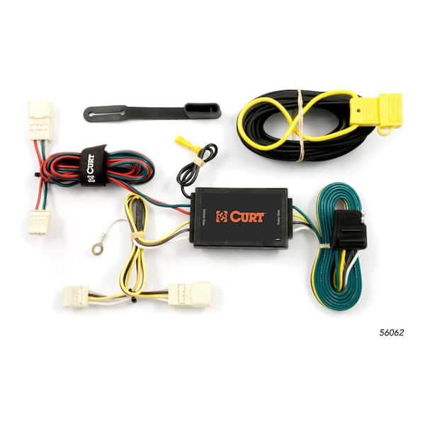 CURT Custom VehicleTrailer Wiring Harness, 4Way Flat Output, Select