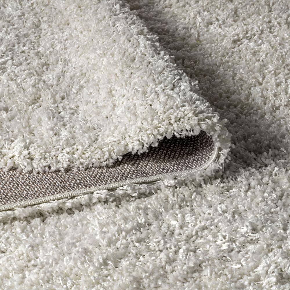 Mercer White Shag Plush Reversible Area Rug 3x5