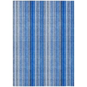 Chantille ACN543 Blue 2 ft. 6 in. x 3 ft. 10 in. Machine Washable Indoor/Outdoor Geometric Area Rug