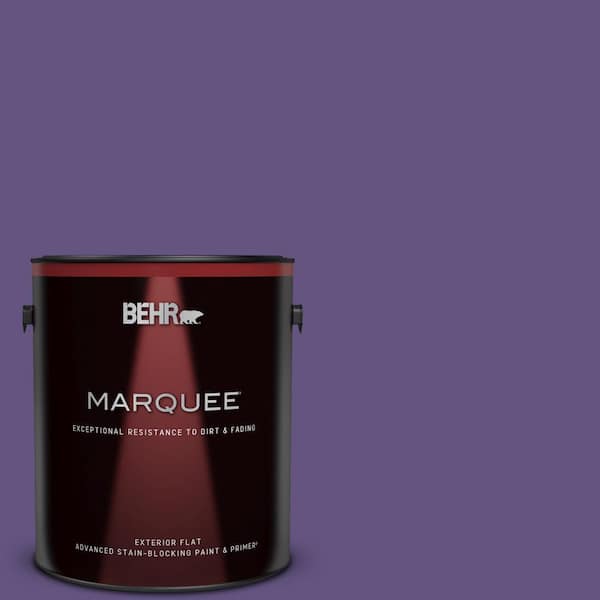 BEHR MARQUEE 1 gal. #MQ4-28 Purple Sky Flat Exterior Paint & Primer