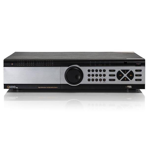 Q-SEE Freedom Series 16-Channel 4MP 8TB Hard Drive DVR Player Network Video Recorder with 16 Power Over Ethernet Ports