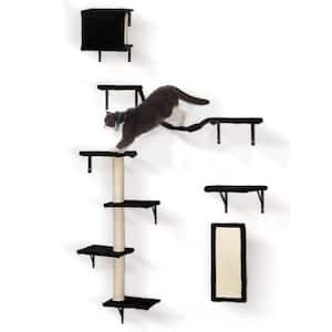 5-Piece Wall Mounted Cat Tree Bed, Scratcher