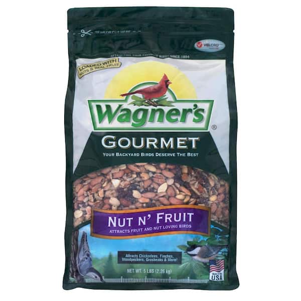 Gourmet Nut and Fruit 5-Pound Bag, Wild Bird Food 
