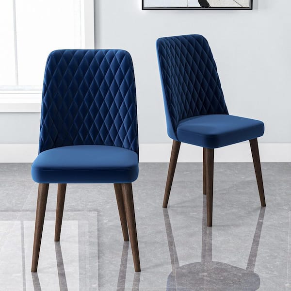 Blue velvet 2025 dining chairs next