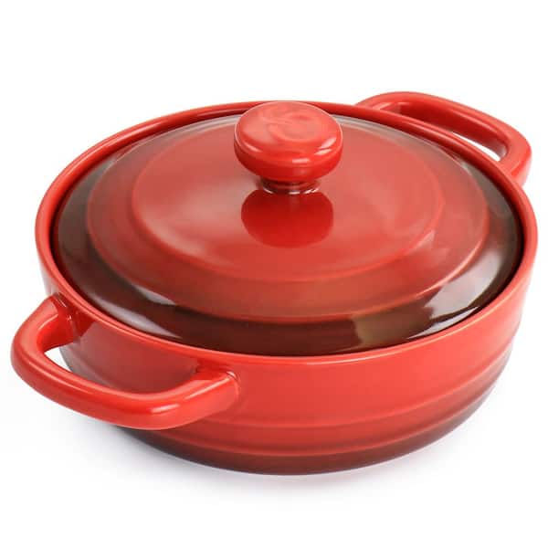 Bruntmor Cast Iron Crock Pot/Casserole Dish With Lid | Square Casserole  Dishes F
